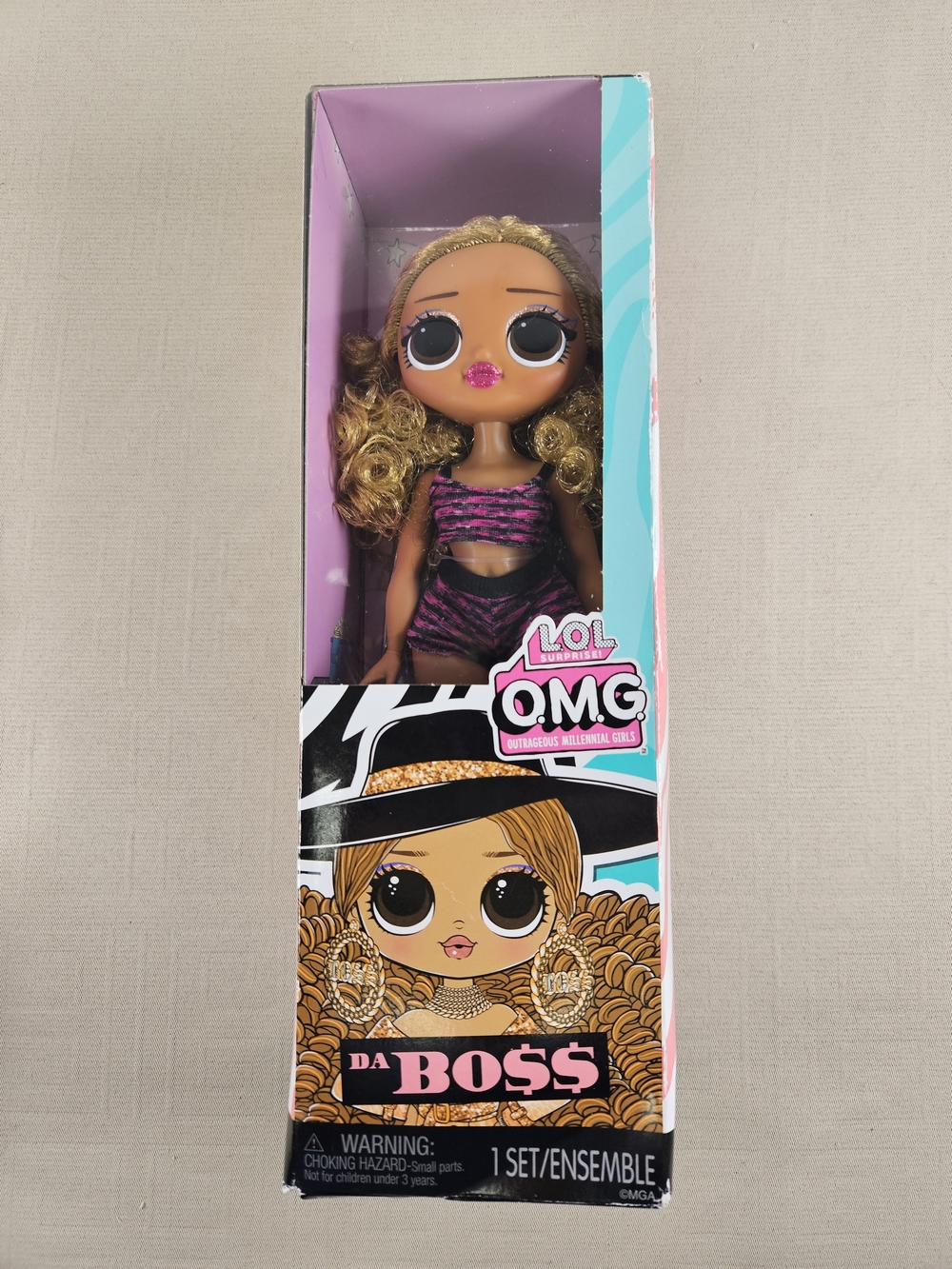 L.O.L. Surprise OMG Da Boss Doll - Pink & Black Outfit New In The Box